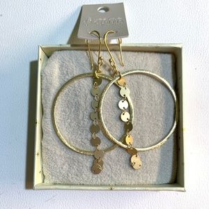 Brand New Hand Crafted Leslie Curtis Gold Earrings
